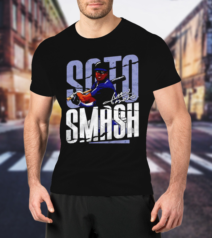 Soto Smash Juan Soto Cartoon Signature T-Shirt