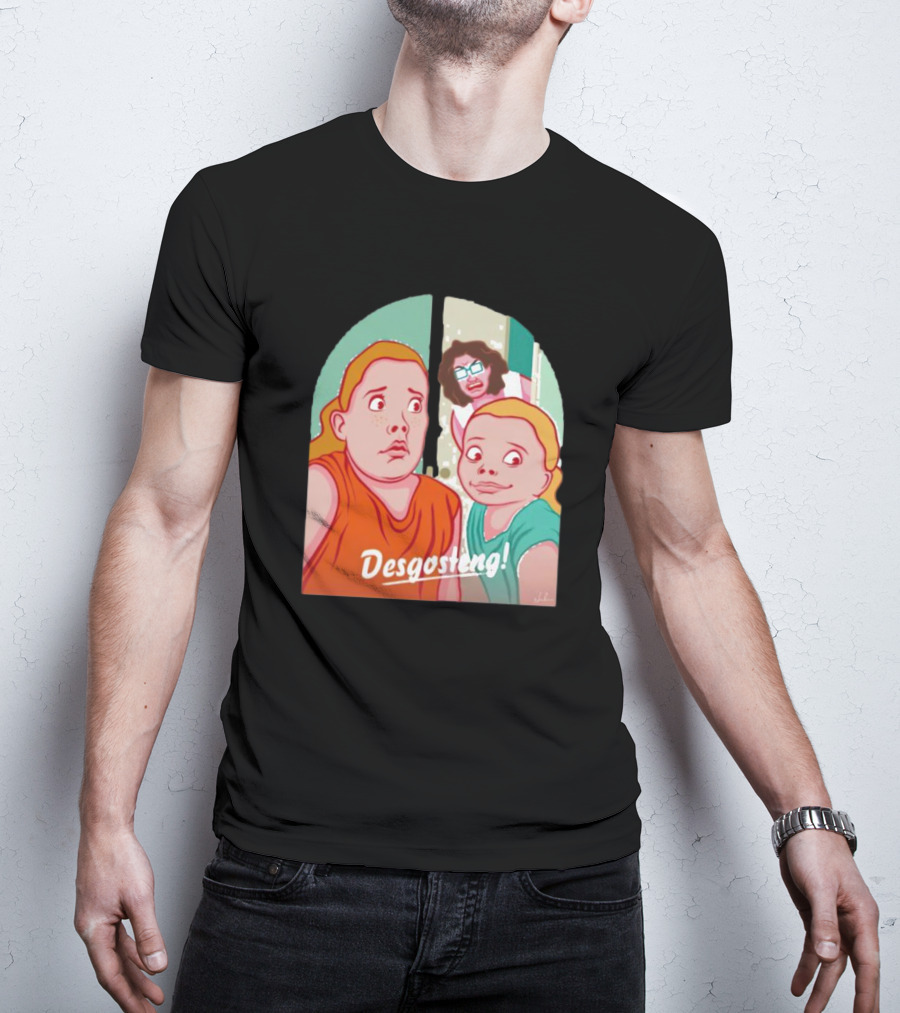 Desgosteng Nostalgic Cartoon Reaction Scene T-Shirt