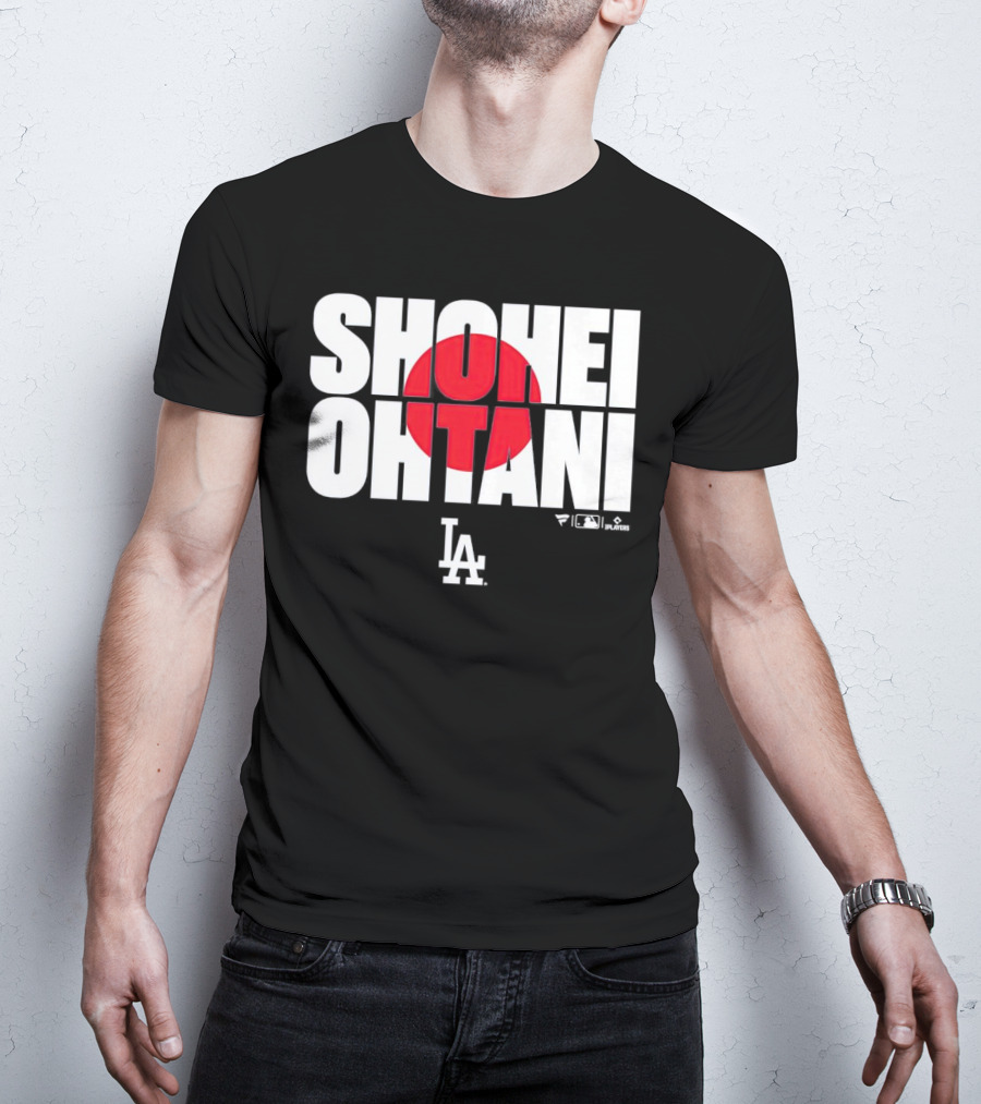 Shohei Ohtani Los Angeles Dodgers Japan Flag MLB Players T-Shirt