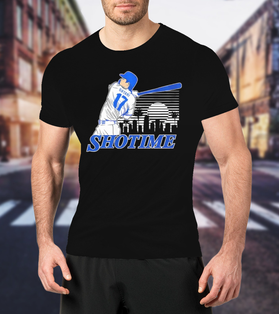 Shohei Ohtani Shotime Skyline Baseball Los Angeles Dodgers T-Shirt
