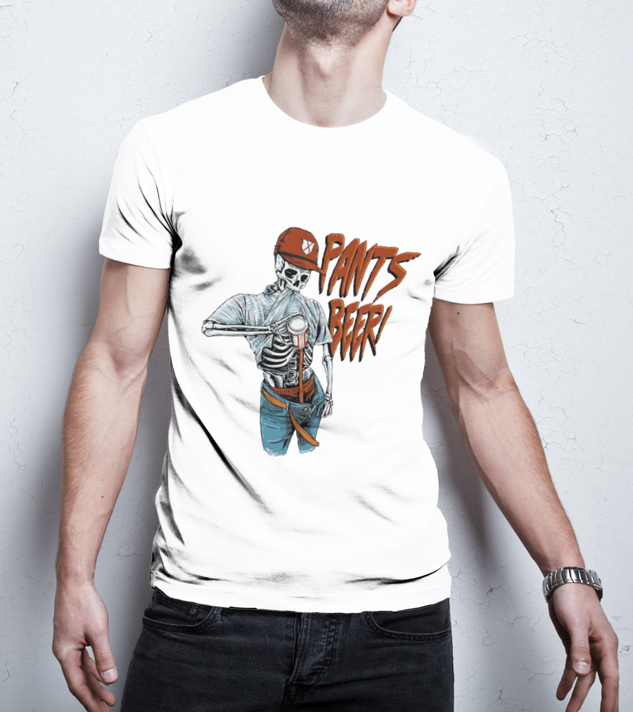 Skeleton Pants Beer T-Shirt