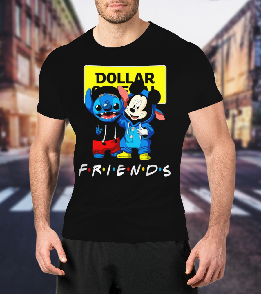 Stitch Mickey Friends Dollar General T-Shirt
