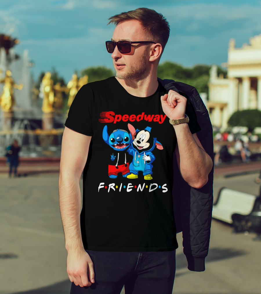 Speedway Friends Stitch Mickey T-Shirt
