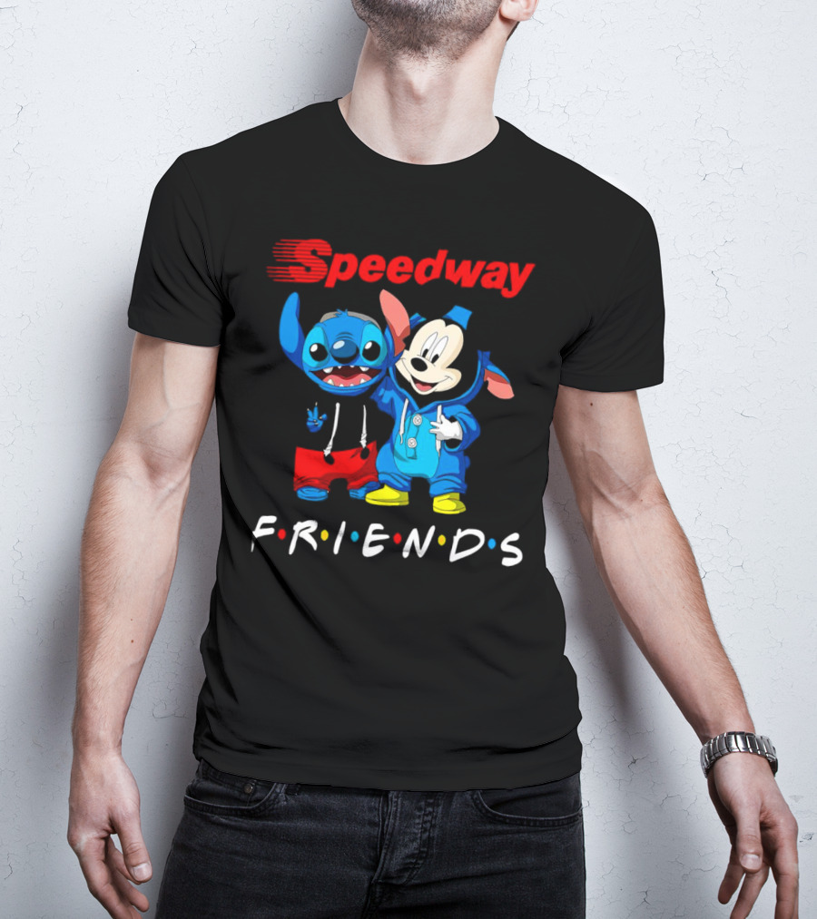 Speedway Friends Stitch Mickey T-Shirt