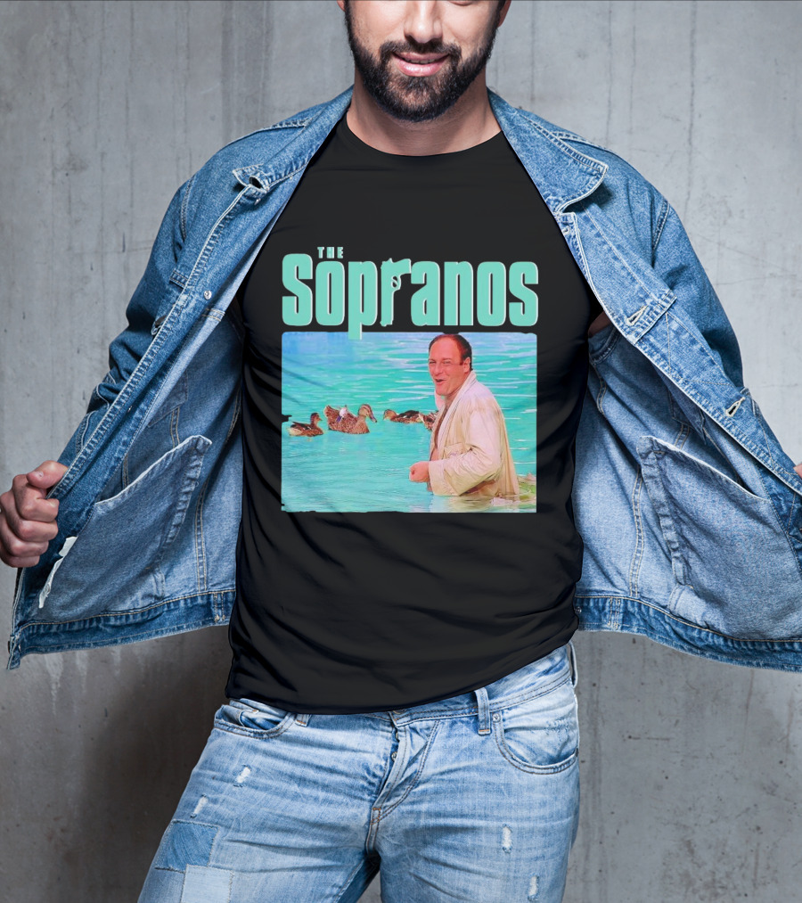 The Sopranos Tony In Water With Birds T-Shirt