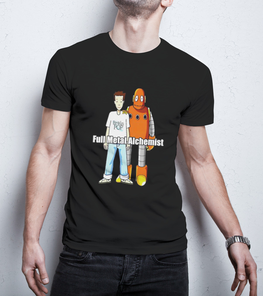 BrainPOP Fullmetal Alchemist Brotherhood Crossover Featuring Tim And Moby T-Shirt