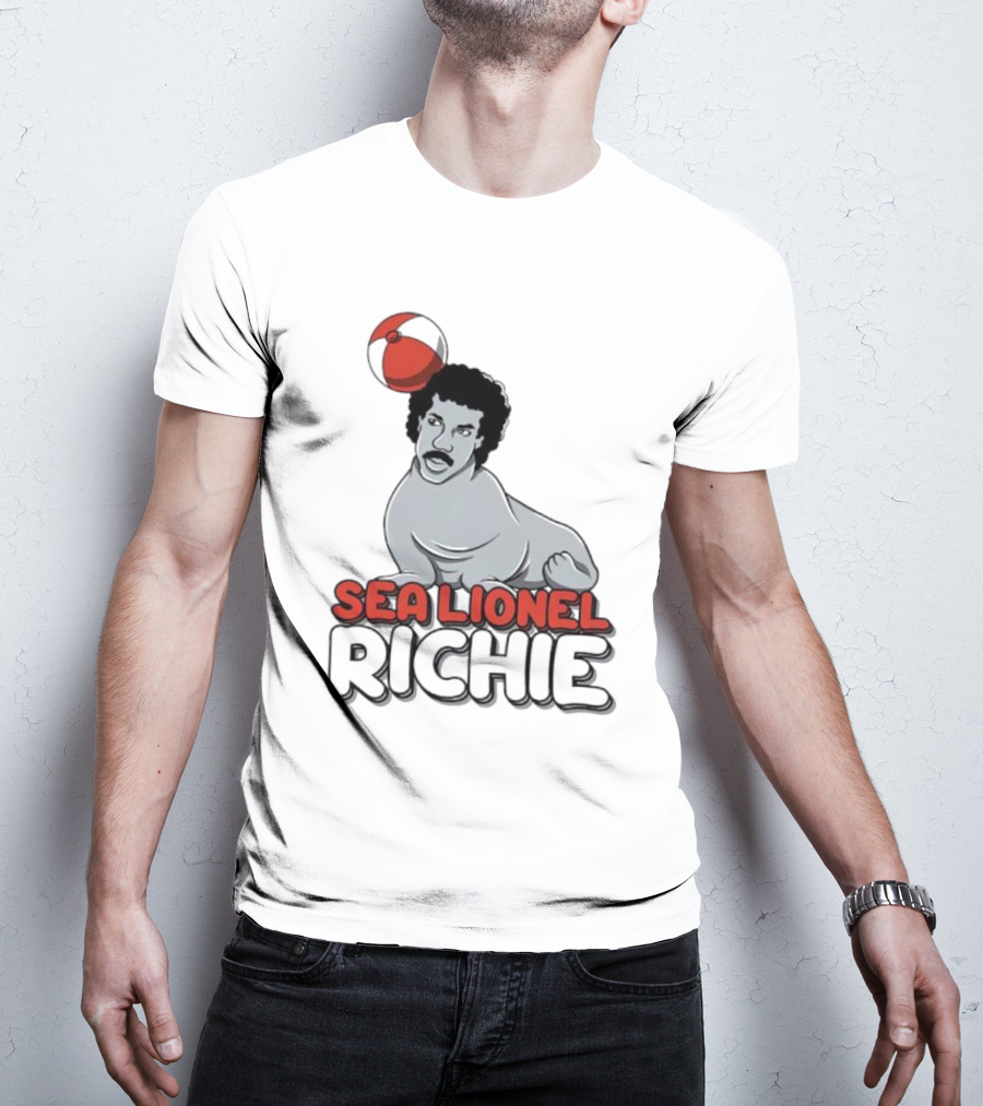 Sea Lionel Richie Beach Ball Animal Character T-Shirt