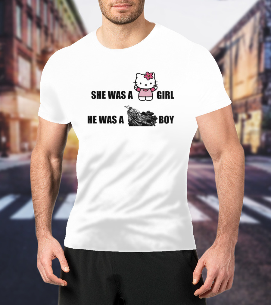 She Was A Kitty Girl He Was A Berk Boy T-Shirt
