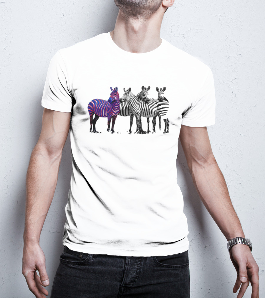 Buffalo Bills Zebra Unique Blue And Red Striped Wildlife T-Shirt