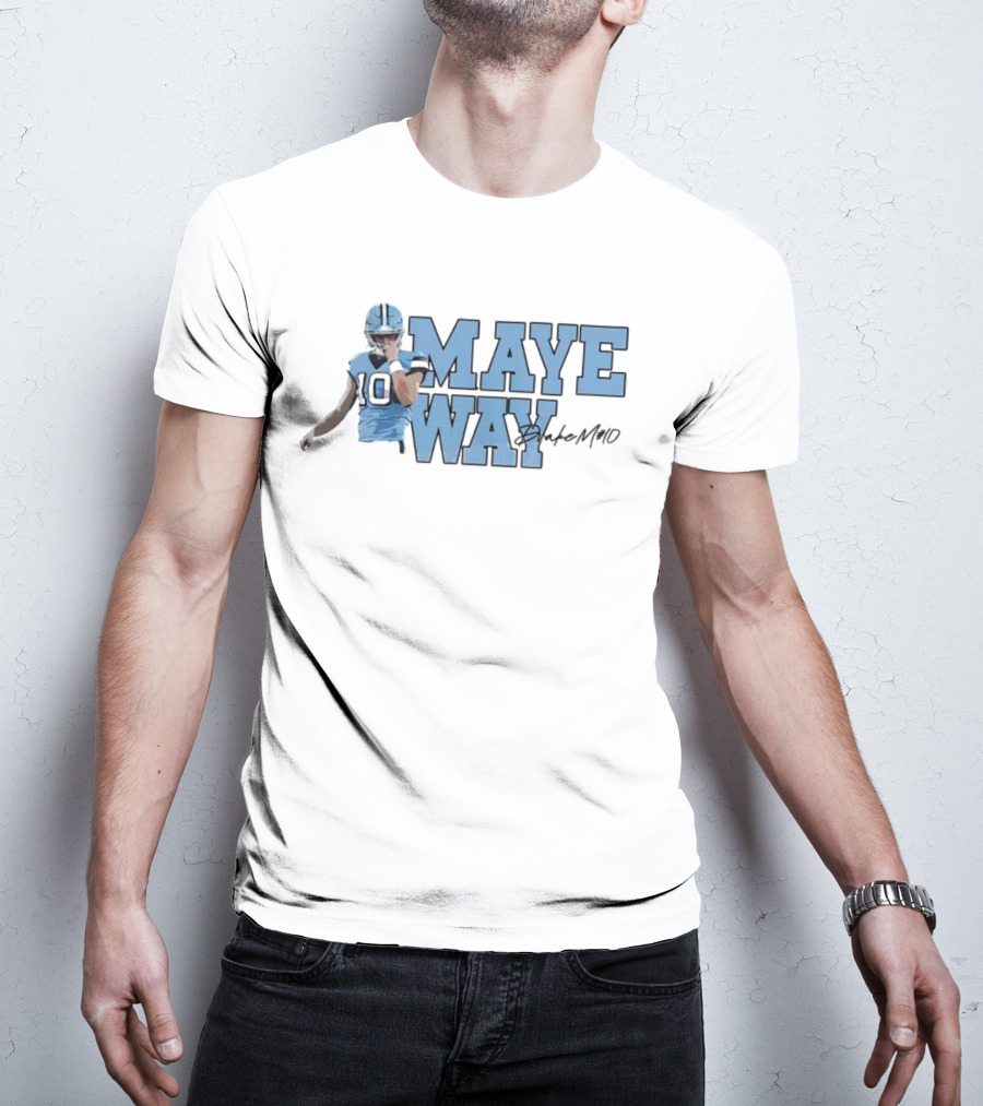 Maye Way Drake Maye Football 10 T-Shirt