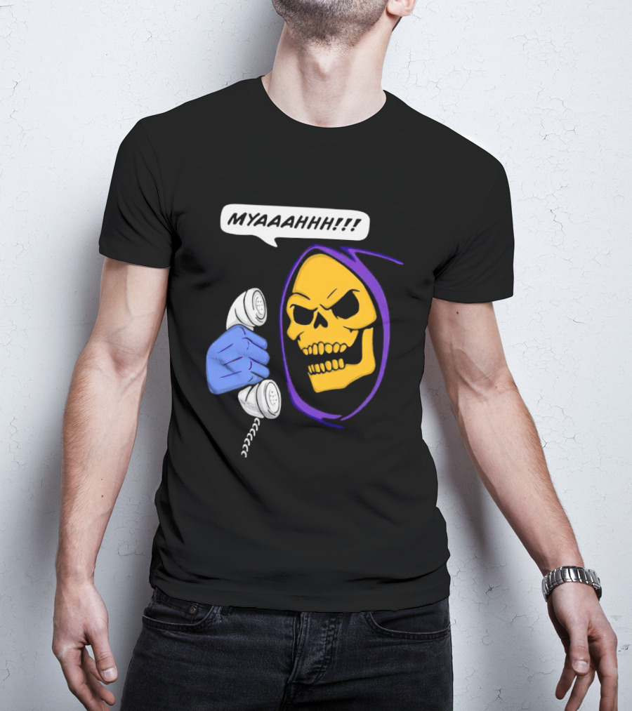 MYAAAHHH Skeletor Phone Call Reaction T-Shirt