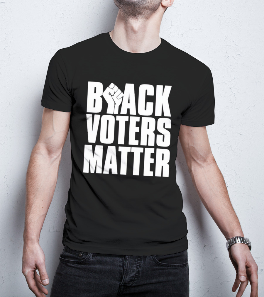 Black Voters Matter Fist Symbol Advocacy T-Shirt