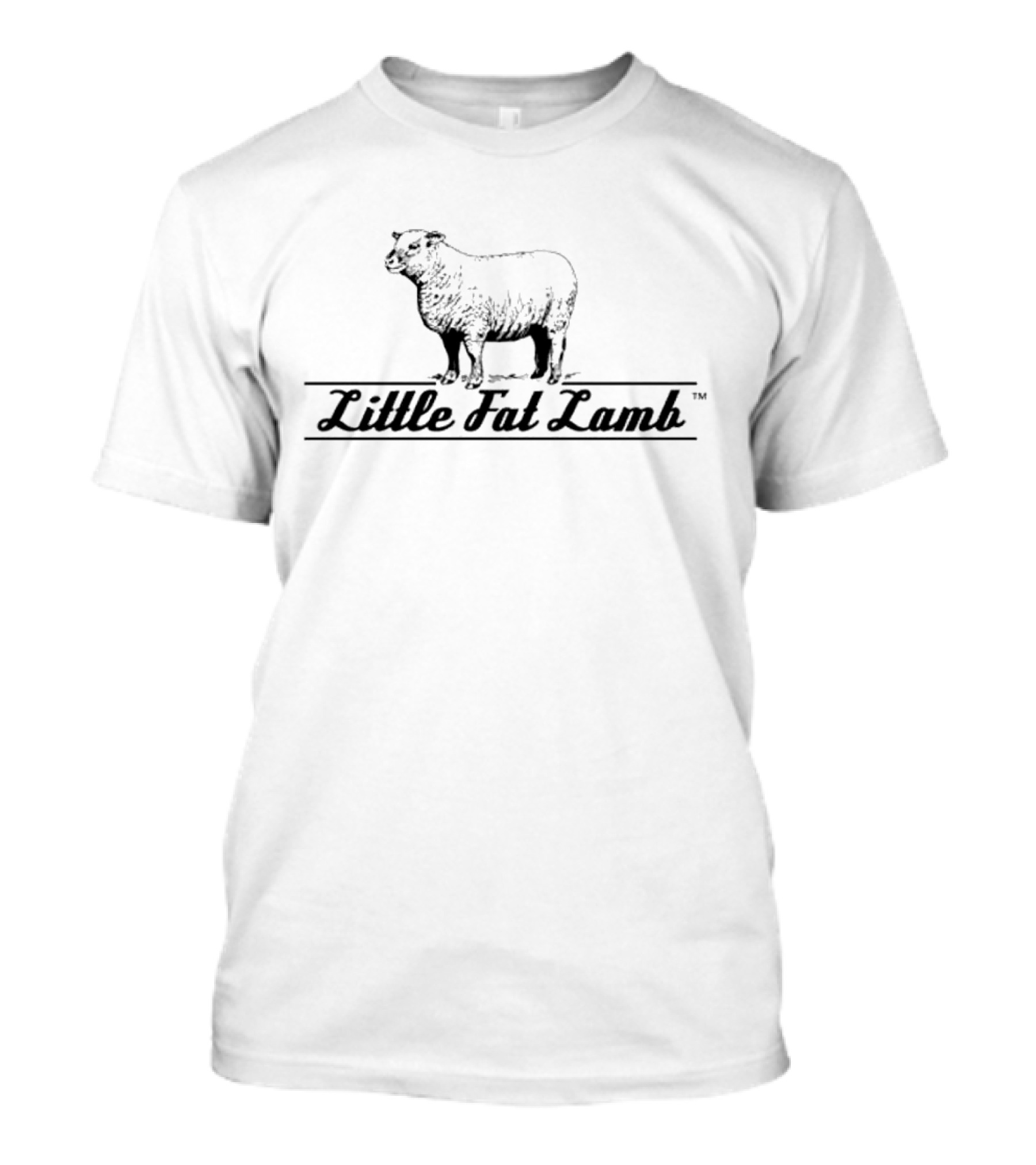 Little Fat Lamb Black Sheep Icon With Script T-Shirt