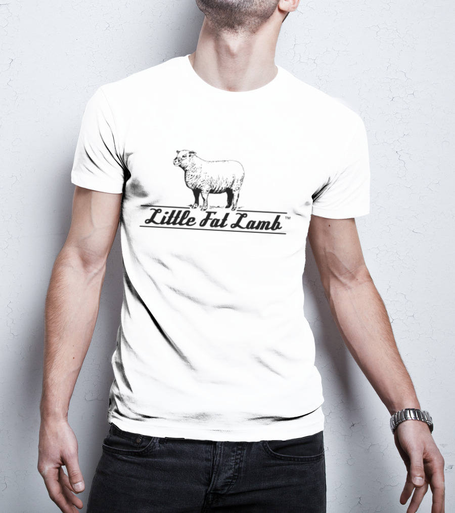 Little Fat Lamb Black Sheep Icon With Script T-Shirt