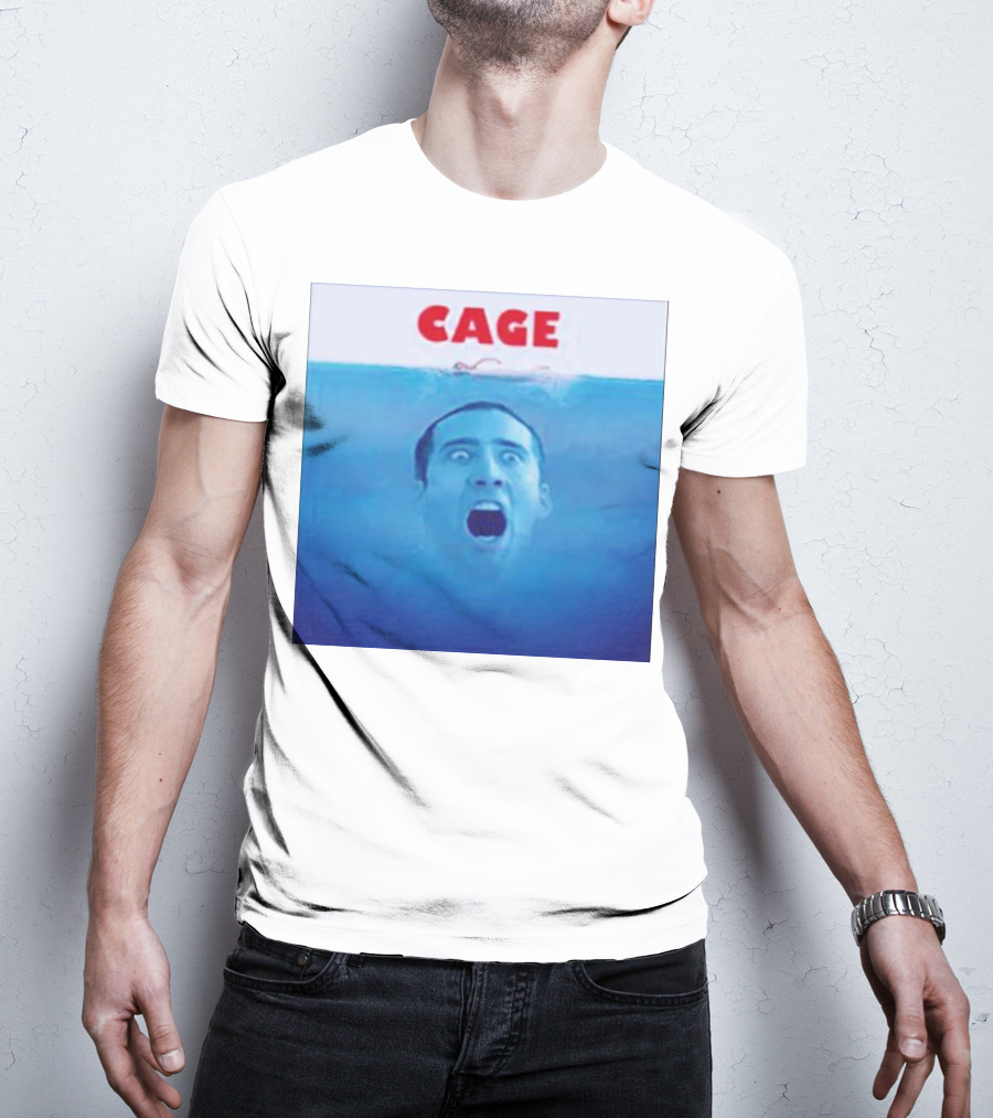Cage Parody Jaws Nicolas Cage T-Shirt