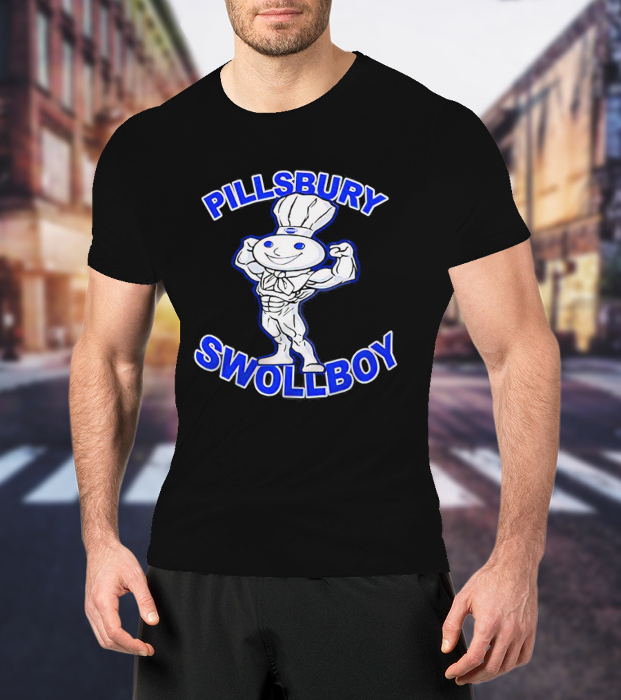 Pillsbury Swole Boy Buff Character Flexing Muscles T-Shirt
