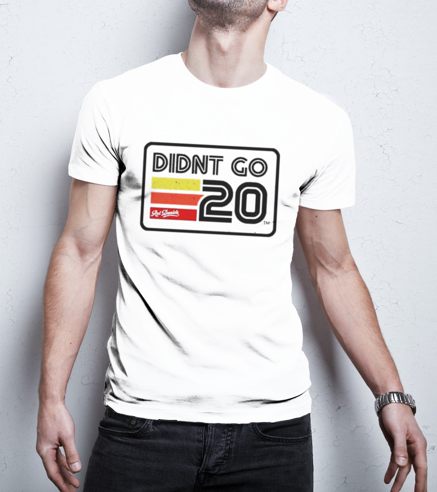 Didn't Go Rut Daniels 20 Racing Stripes Retro Motif T-Shirt