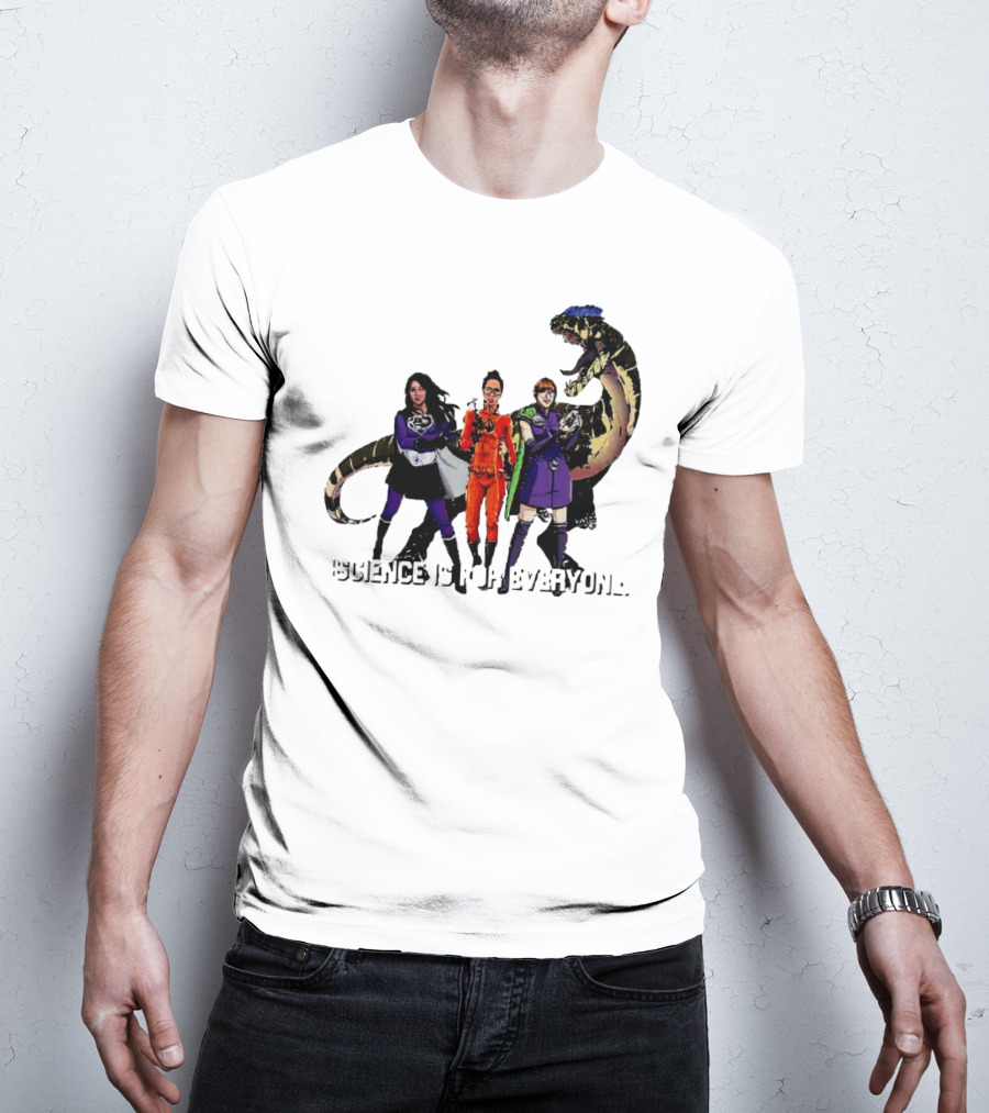 Science Is For Everyone With Diverse Female Scientists And Dinosaur T-Shirt
