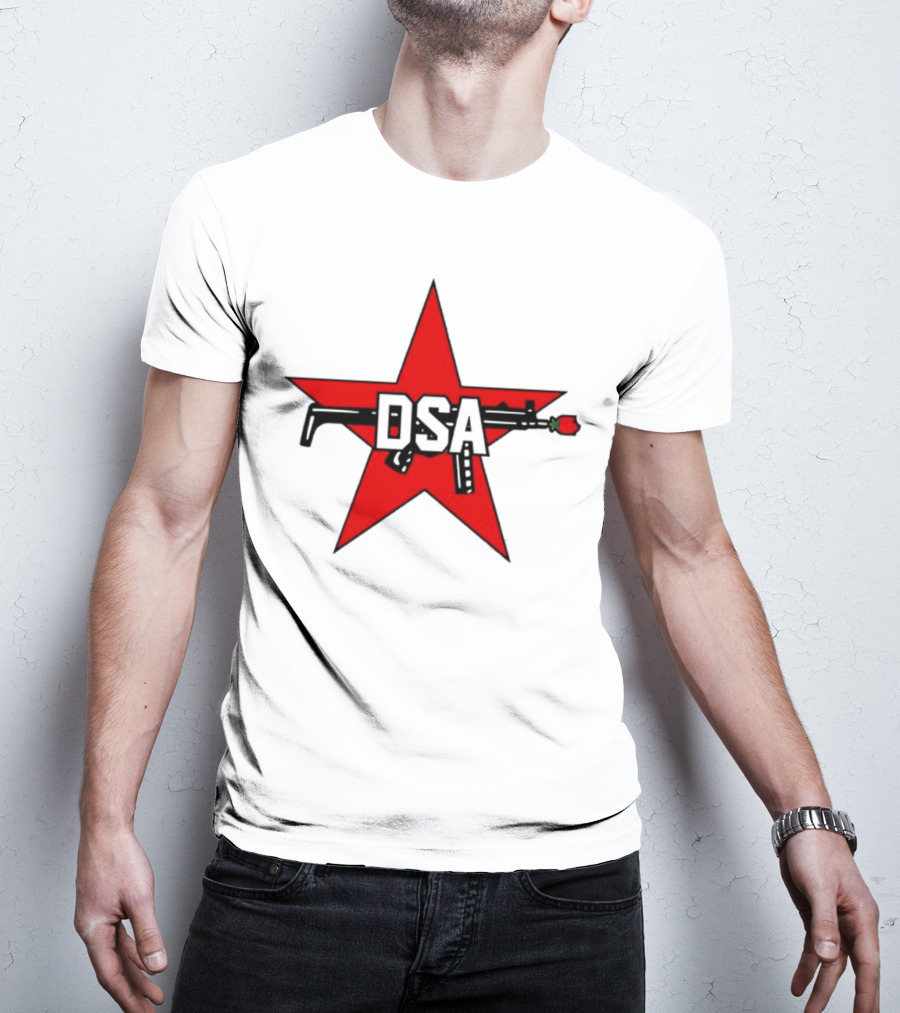 DSA Red Star Rifle Rose Emblem T-Shirt