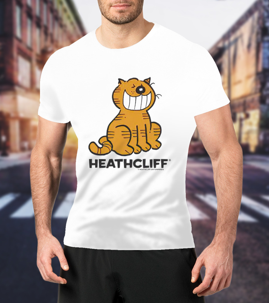 Heathcliff Cartoon Character Grinning T-Shirt