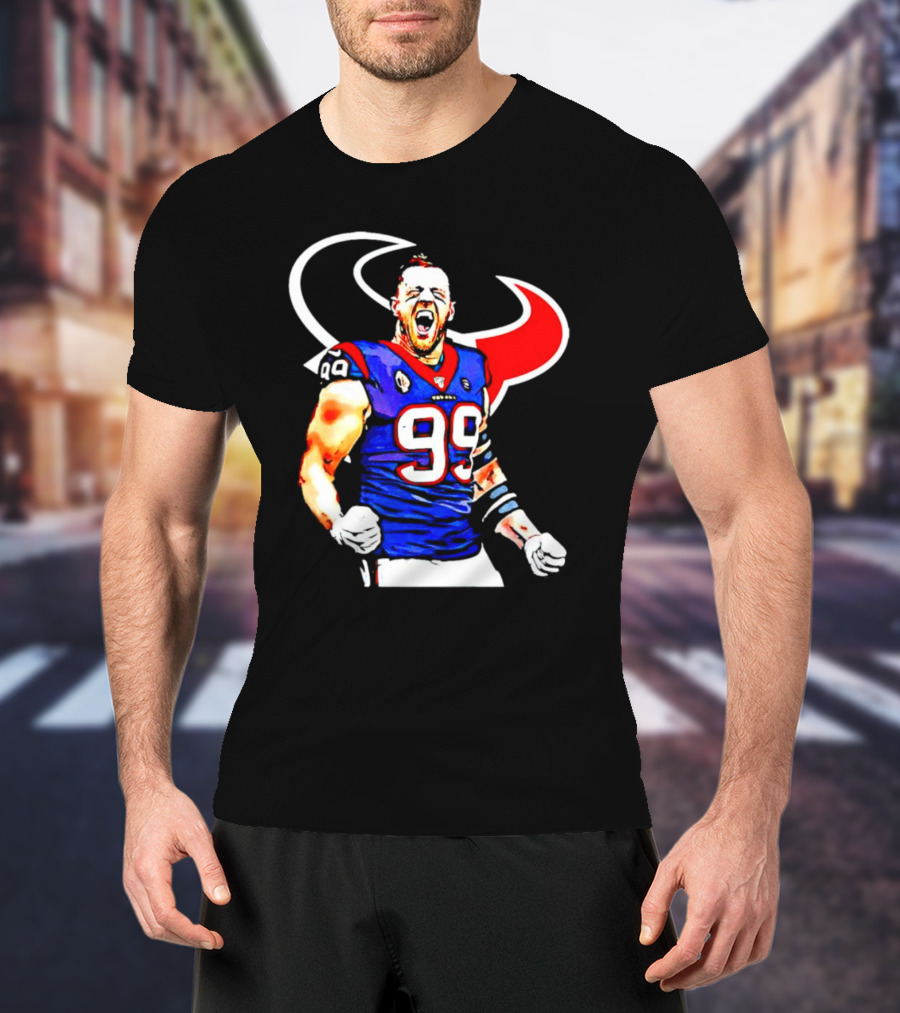 Justin James Watt Houston Texans 99 Jersey T-Shirt