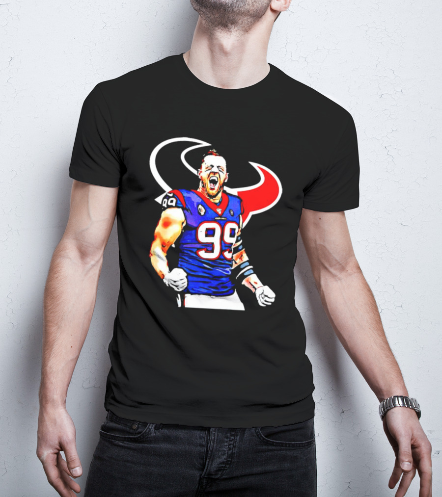 Justin James Watt Houston Texans 99 Jersey T-Shirt