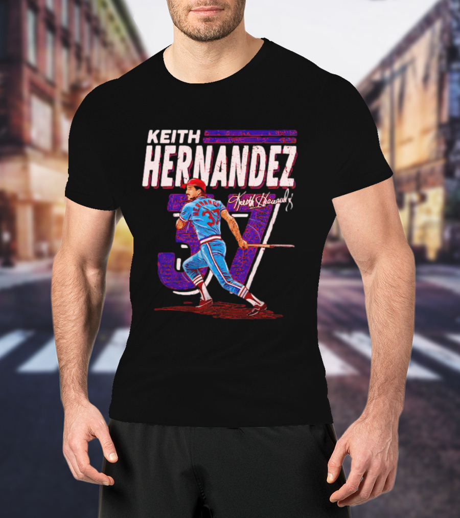 Keith Hernandez 37 Baseball Signature T-Shirt
