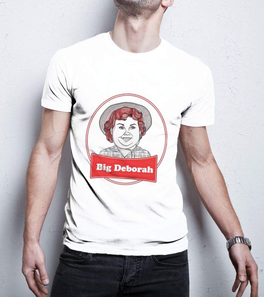 Big Deborah Vintage Cartoon Character In Red Circle T-Shirt