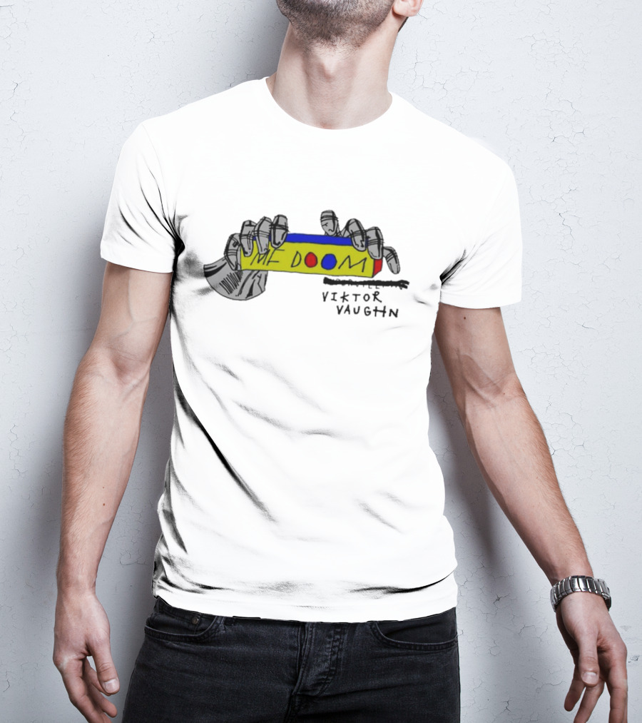 MF Doom Viktor Vaughn Colorful Hand-Drawn T-Shirt