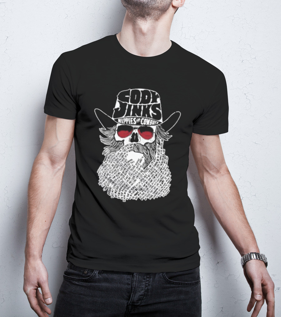 Cody Jinks Hippies And Cowboys Skull Beard Lyrics Hat T-Shirt