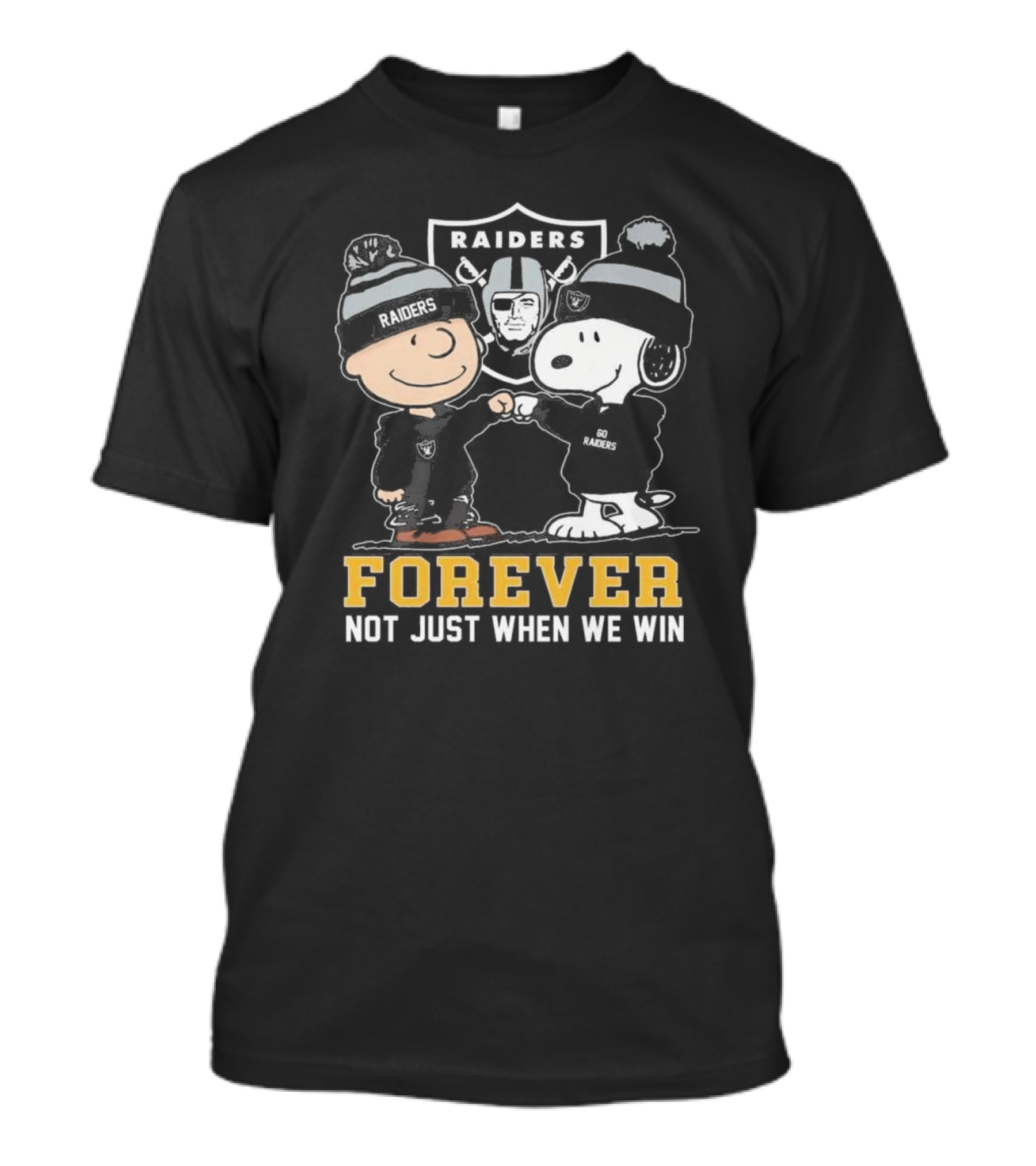 Las Vegas Raiders Snoopy Charlie Brown Raiders Forever Not Just When We Win T-Shirt