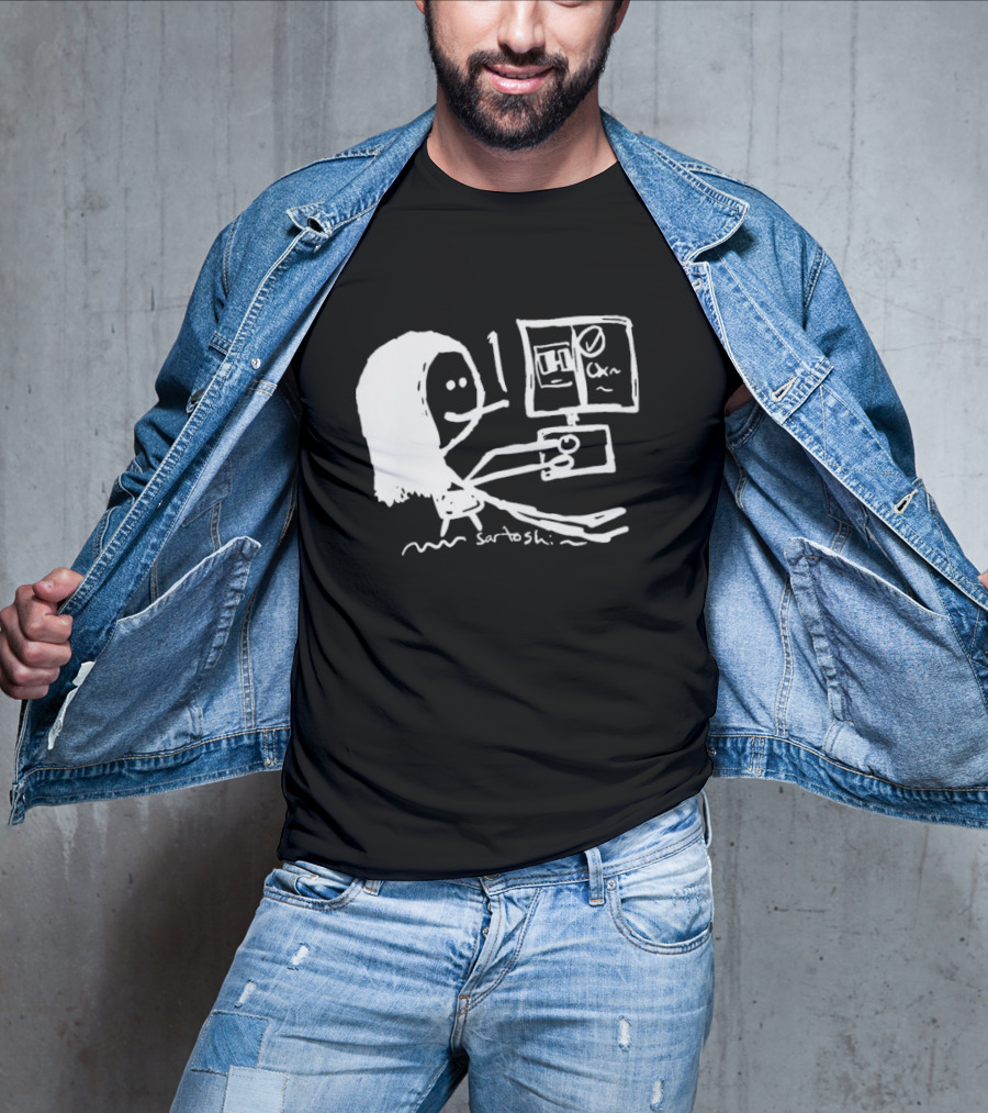 I Have 6 In The Office Stick Figure Computer Drawing Saratoshi T-Shirt