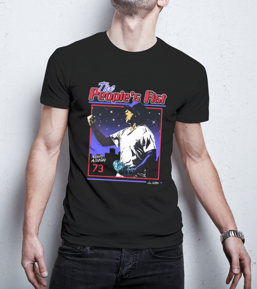 The People's Fist Adbert Alzolay 73 Baseball Hero T-Shirt