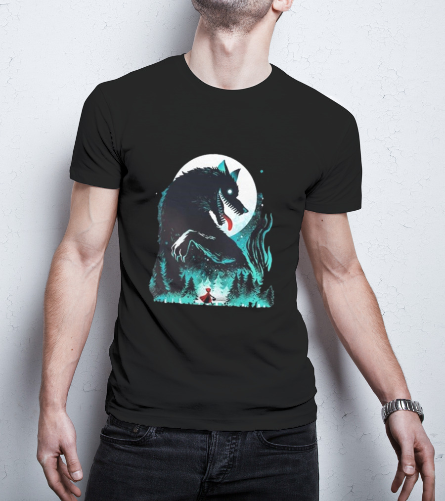 The Wolf Tale Moonlit Forest Encounter T-Shirt