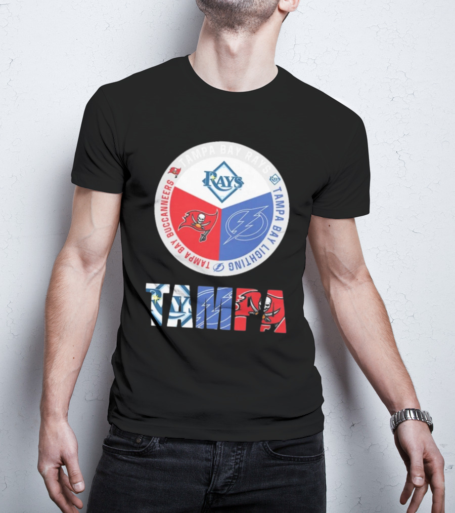 Tampa Bay Rays X Tampa Bay Lightning X Tampa Bay Buccaneers T-Shirt
