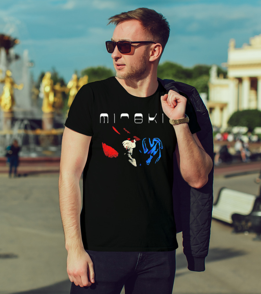 Mitski Working For The Knife Abstract Red And Blue T-Shirt