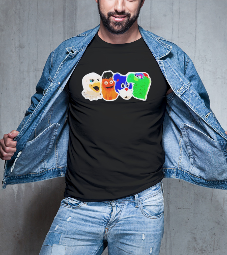 Philadelphia Sports Team Mascots Characters T-Shirt