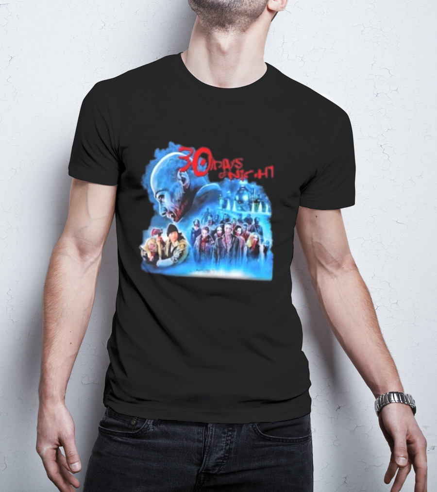 30 Days Of Night Fight Zombies Vampire Movie Scene T-Shirt