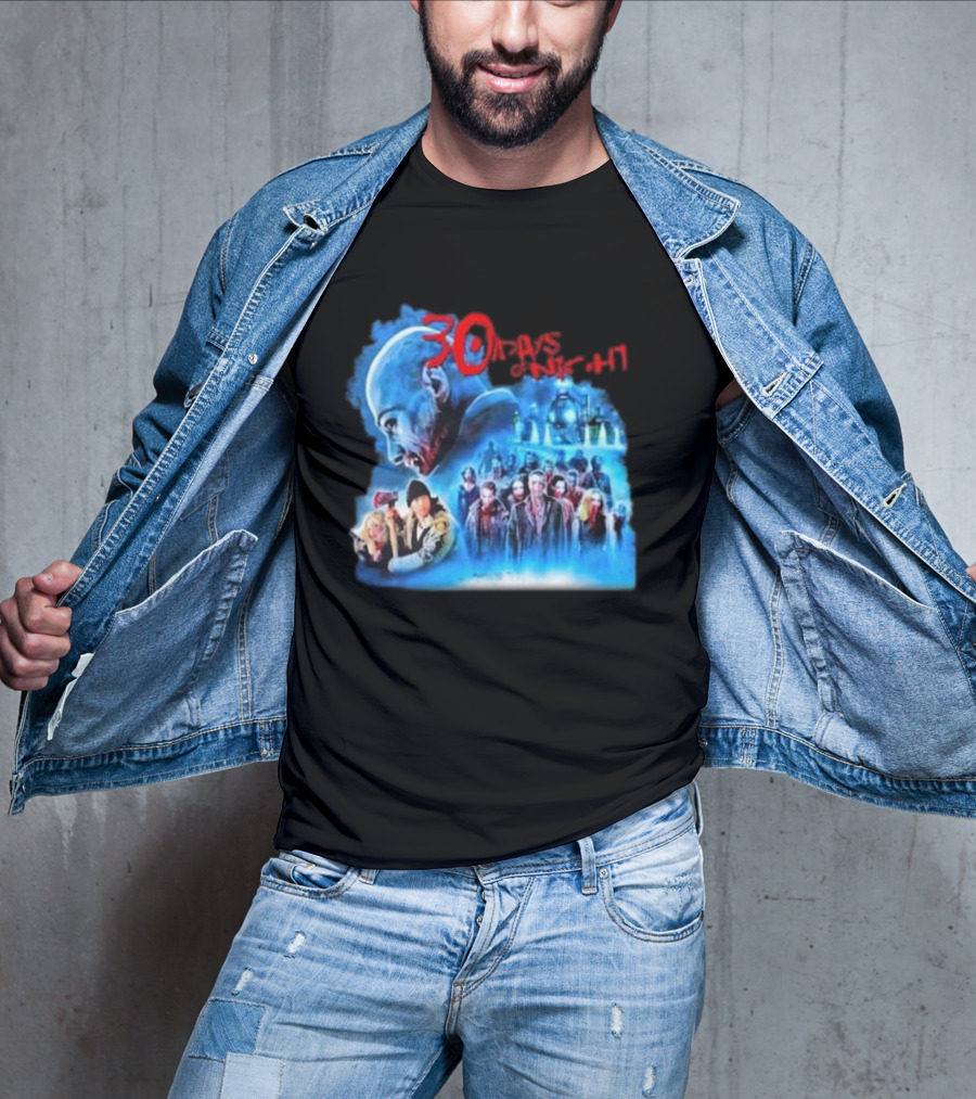 30 Days Of Night Fight Zombies Vampire Movie Scene T-Shirt