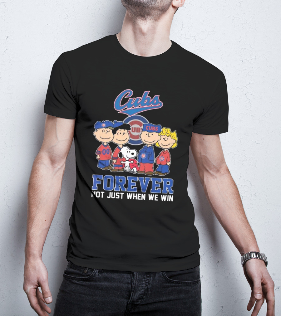 Cubs Snoopy And Friends Forever Not Just When We Win T-Shirt