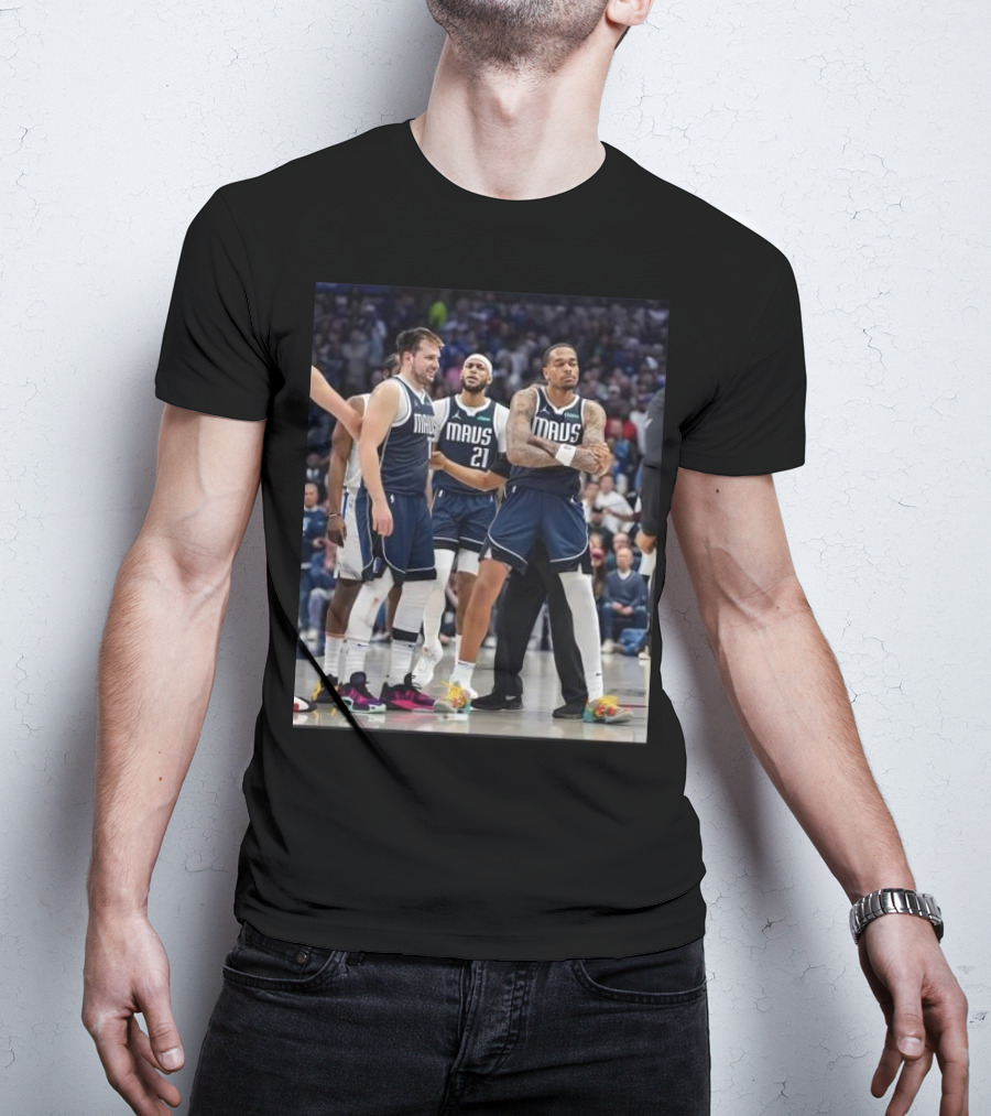 Daniel Gafford Luka Doncic PJ Washington Mavs I’m Standing On Business T-Shirt