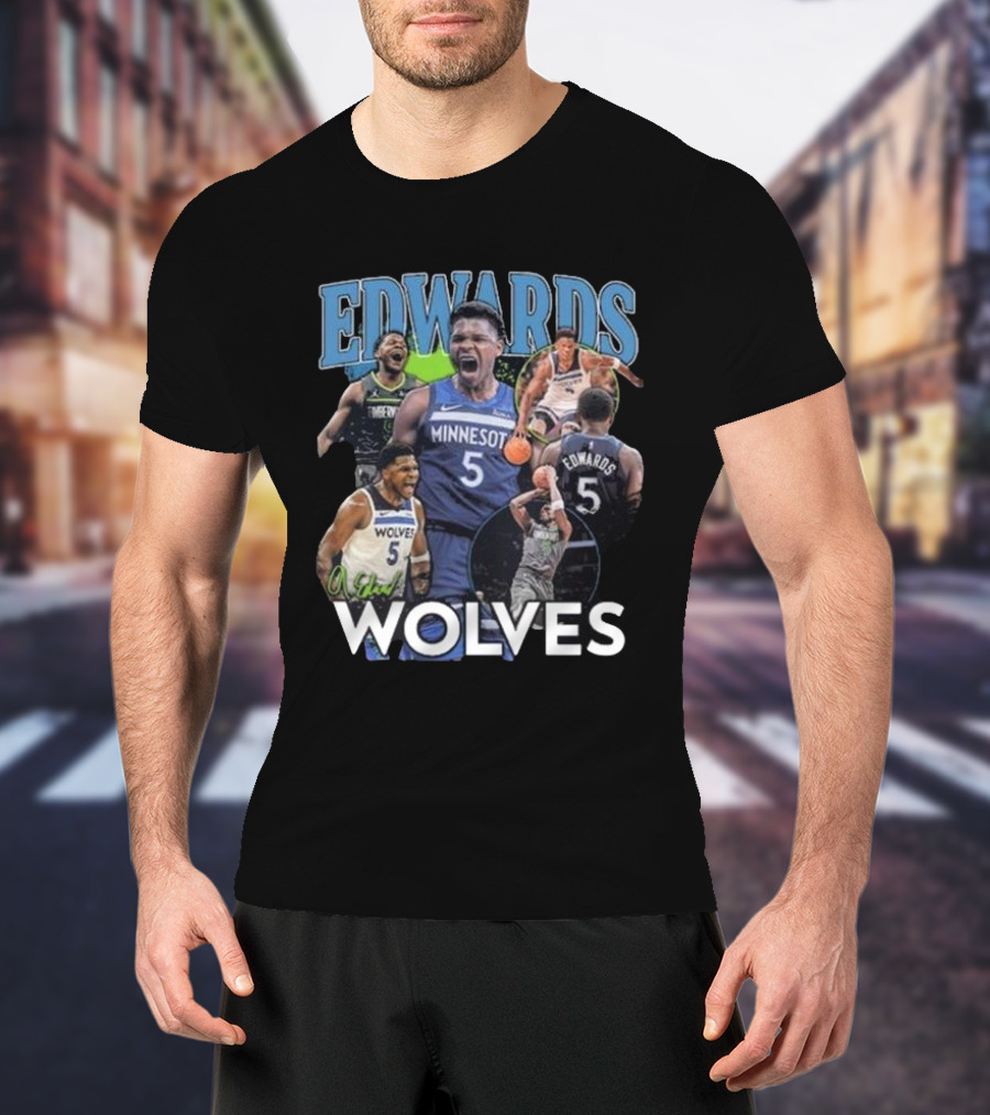 Minnesota Timberwolves Anthony Edwards Edwards Wolves 5 T-Shirt