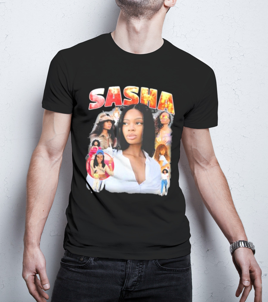 Sasha Iconic Collage Featuring Diverse Fashion Styles T-Shirt