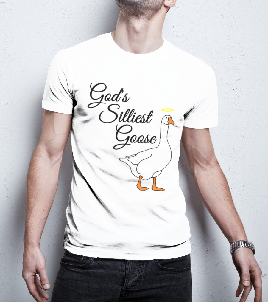 God's Silliest Goose Halo Goose T-Shirt