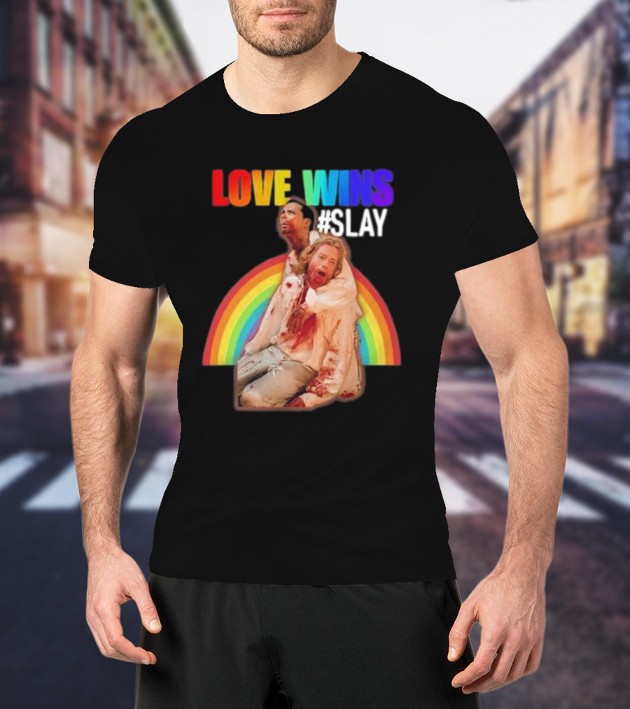 Cerpen Vampire Season 2 Love Wins #Slay Rainbow T-Shirt