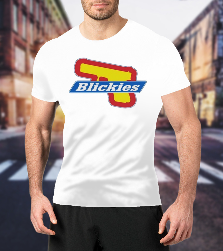 Blickies Gun Icon Logo 10Cellphones T-Shirt