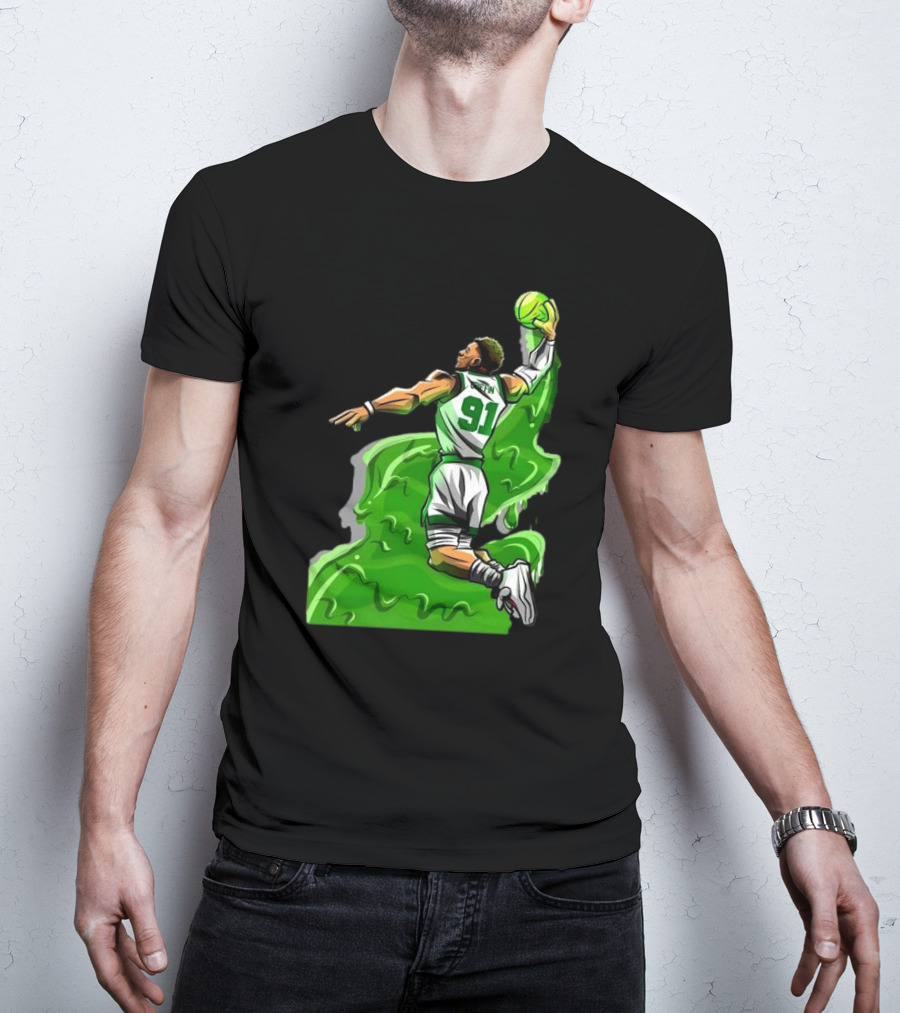 Blake Griffin Boston Celtics Number 91 Dunking Basketball T-Shirt