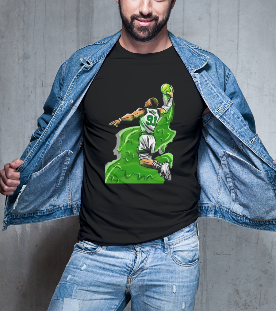 Blake Griffin Boston Celtics Number 91 Dunking Basketball T-Shirt