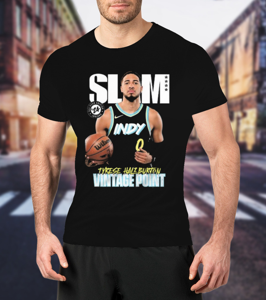 SLAM All-Star Vintage Point Tyrese Haliburton Indy Vol 4 T-Shirt
