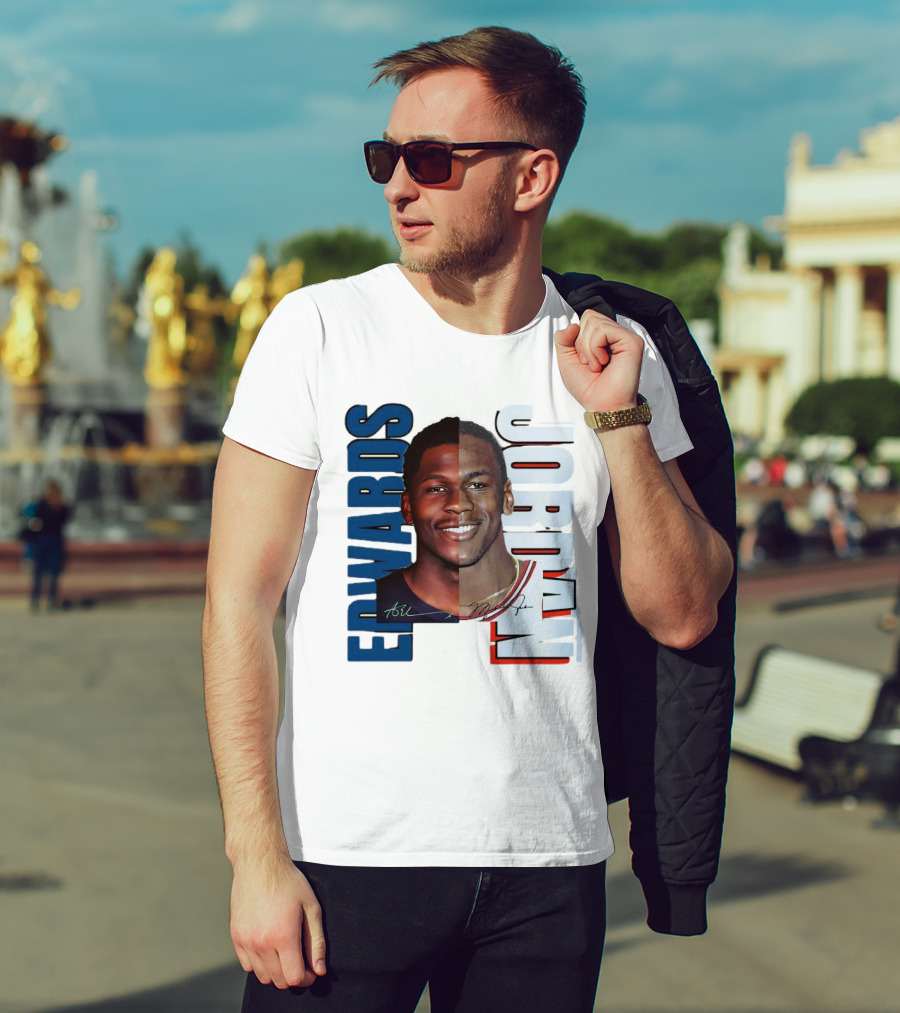 Edwards Jordan Basketball Signatures Split Face T-Shirt